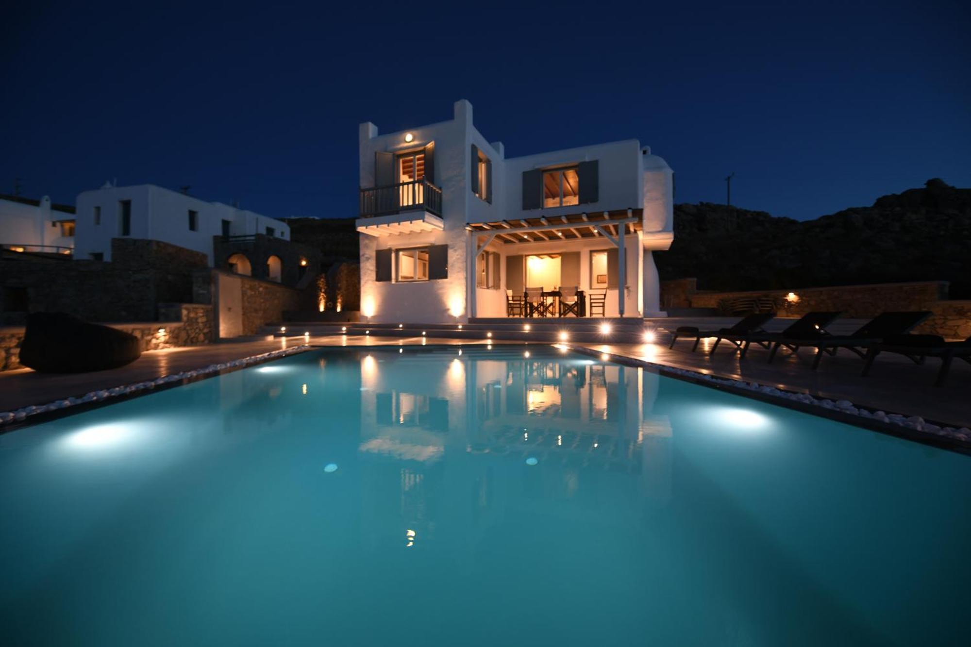 Villa Anema Mykonos - Blue Views Mykonos Villas Mykonos Town Exterior foto