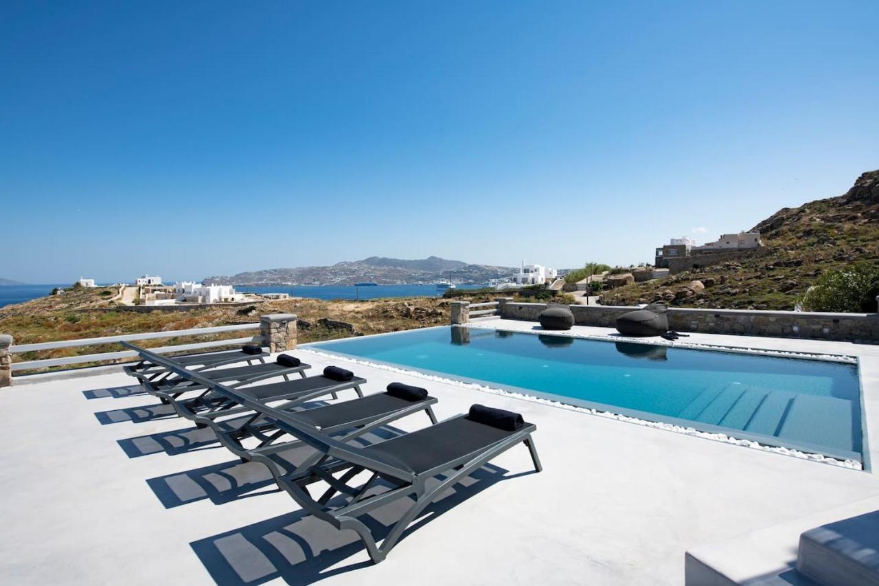 Villa Anema Mykonos - Blue Views Mykonos Villas Mykonos Town Exterior foto